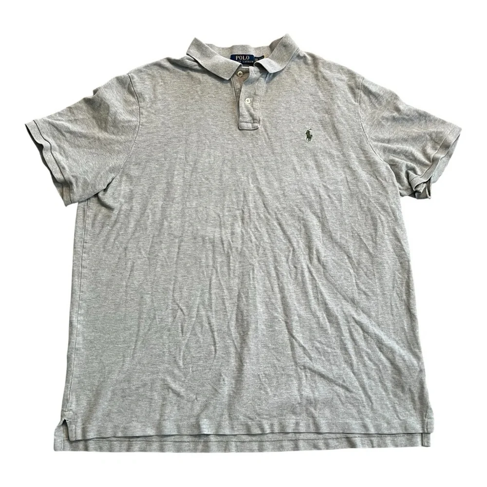 Polo by Ralph Lauren Light Gray Polo Shirt- XXL